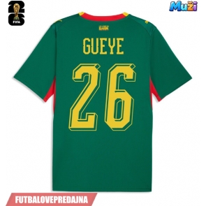 Lacne Muži Futbalové dres Senegal Pape Gueye #26 MS 2026 Krátky Rukáv - Preč
